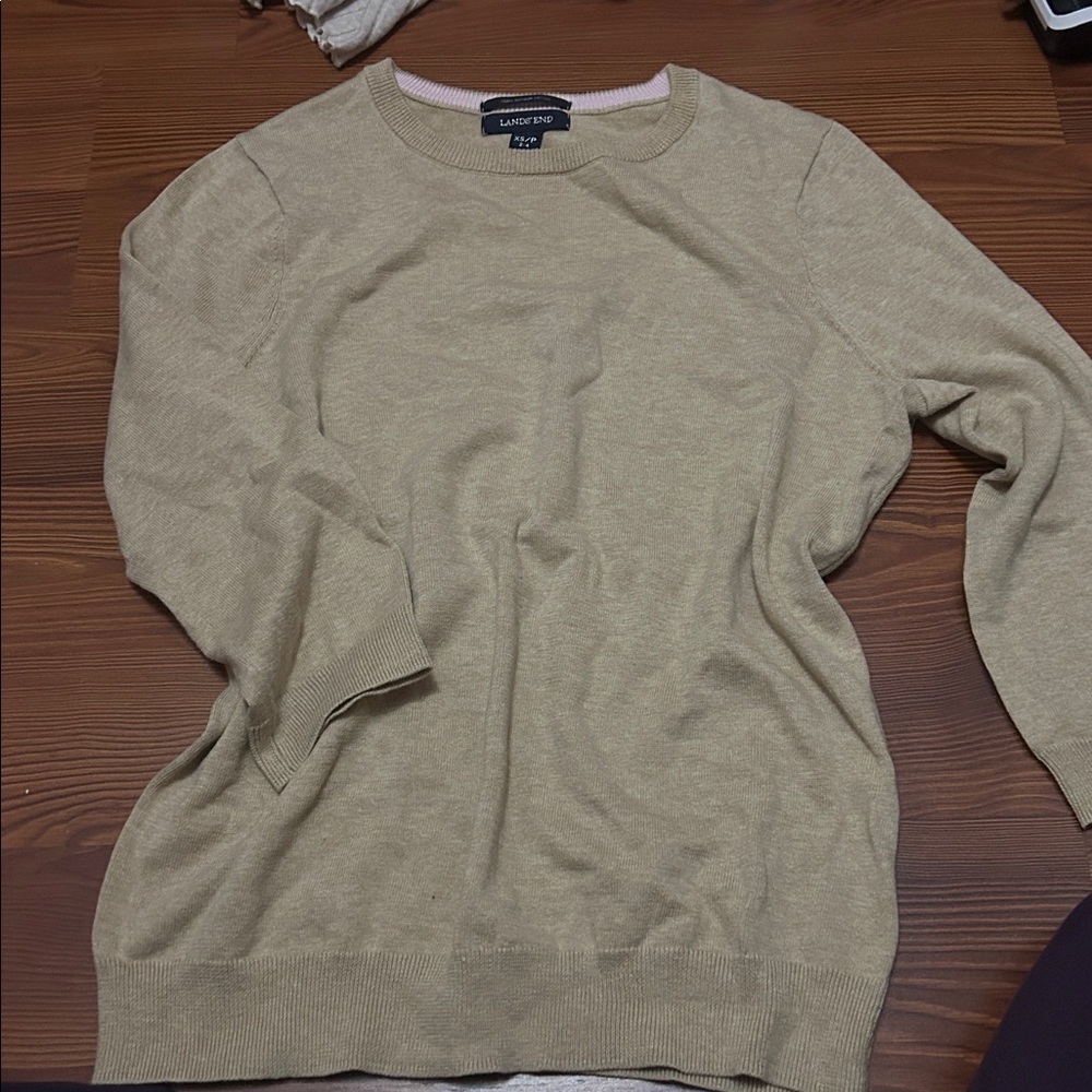 lands end Light Brown Sweater